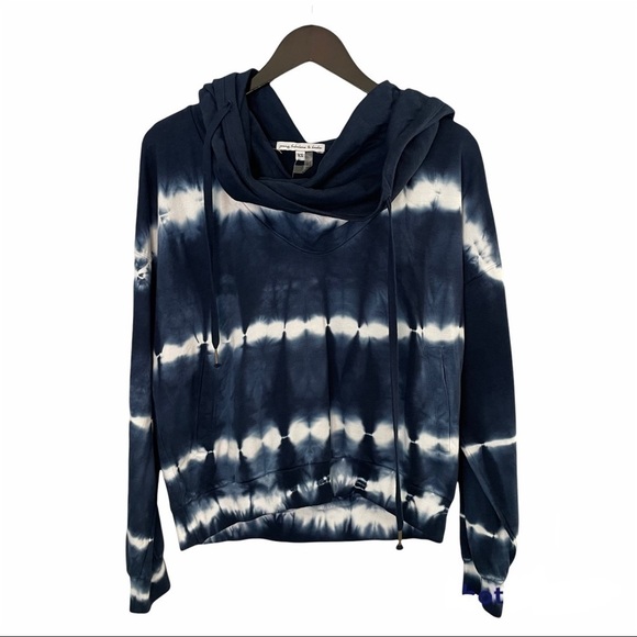 NWT YOUNG FABULOUS & BROKE Piper Hoodie Tie Die Blue XS - Picture 1 of 4